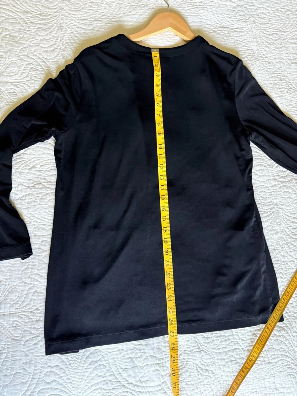 Chico's Travelers Black Open Drape Cardigan Jacket - Picture 5 of 7